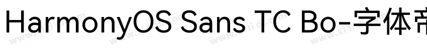 HarmonyOS Sans TC Bo字体转换